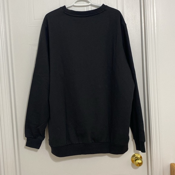 NWT Men’s Puma Black long Sleeve Pullover Sweatshirt Size XXL ( 46 A ) - Picture 2 of 3